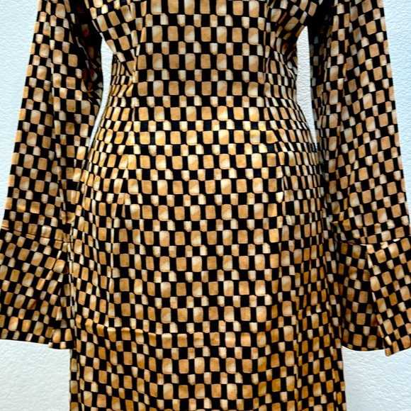 Abercrombie & Fitch button-down collared checkered long sleeve dress size small - Picture 6 of 10